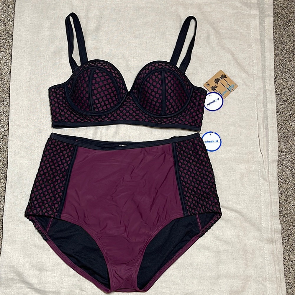 Swimsuits For All Bikini - XL Top, 1X Bottom